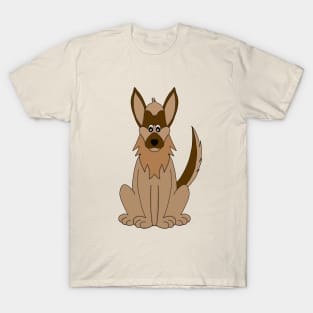 Dog Cartoon Amazing German Shepherd T-Shirt